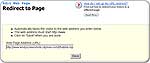 Redirect feature lets you set up links for redirecting your visitors to pages outside or inside your site